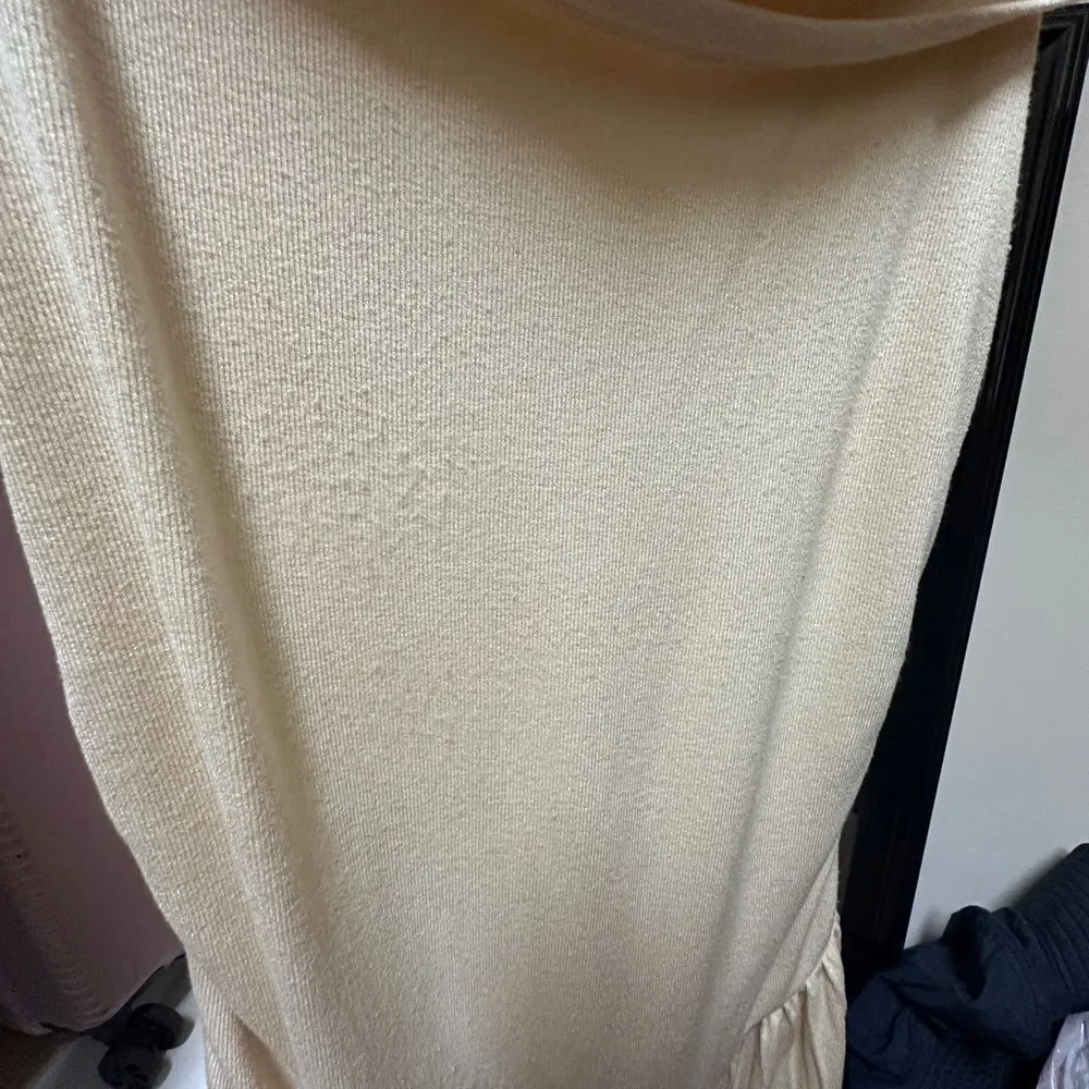 Field of Dreams Lioness Cream Off-Shoulder Maxi Dress